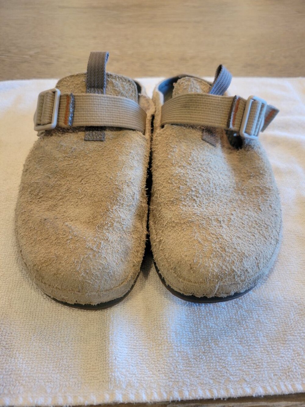 Chaco Suede Closed Toe Clogs Mules Adjustable Strap Women's 10 - Picture 2 of 7